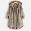 Giacca in felpa reversibile in pile con cappuccio autunno/inverno da donna