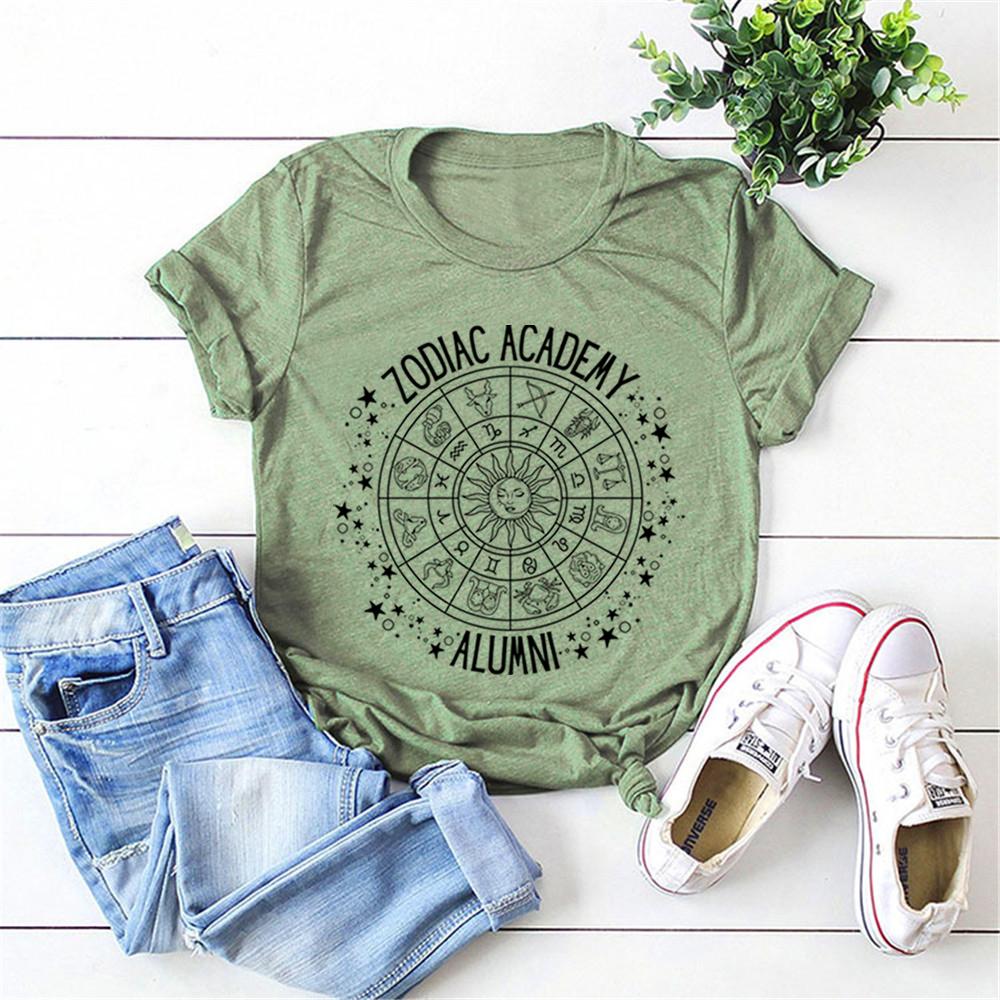 Zodiac Academy Alumni T Shirt Vega Twins Tshirt Vintage Zodiac Signs Shirt Star Constellations Shirt Unisex Graphic T Shirt