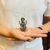 Ręcznie robiony mosiężny posąg bogini Lakszmi do domowej świątyni | 2,5" figurka Maa Lakszmi, idolek Murti, święty symbol bogactwa | Idealny do rytuałów i na prezent