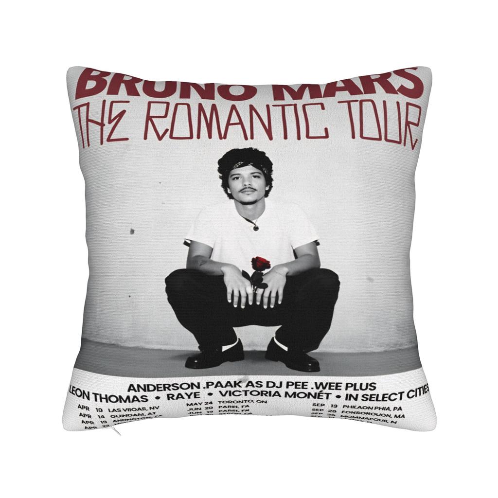 Bruno Mars The Romantic Pillow Cover Vintage Pillow Case For Sofa Home Decor Design Cushion Cover Gift Idea