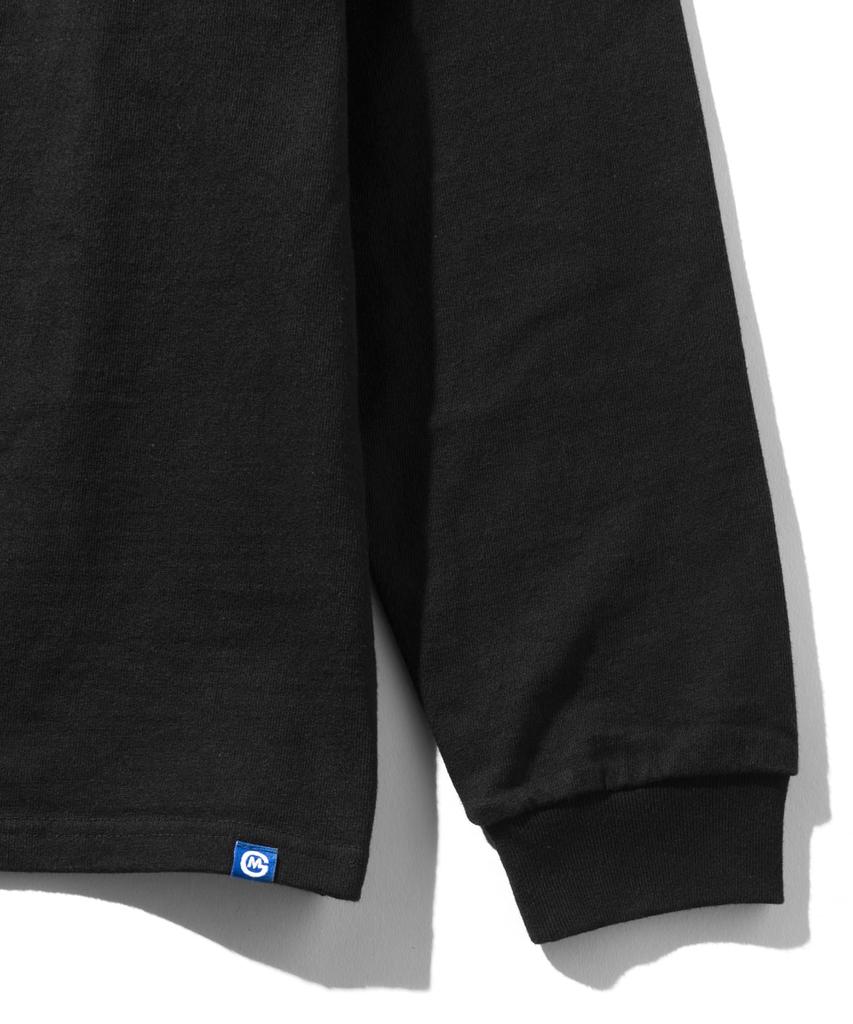 GORDON MILLER Men's Pocket Long Sleeve T-Shirt, Solid Color, XL, Sax Blue, 1745158