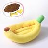 Washable Cartoon Banana Pet Bed for Small/Medium Dogs & Cats - All-Season Use