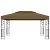 Gazebo with Double Roof 3x4 M Taupe 180 G M²