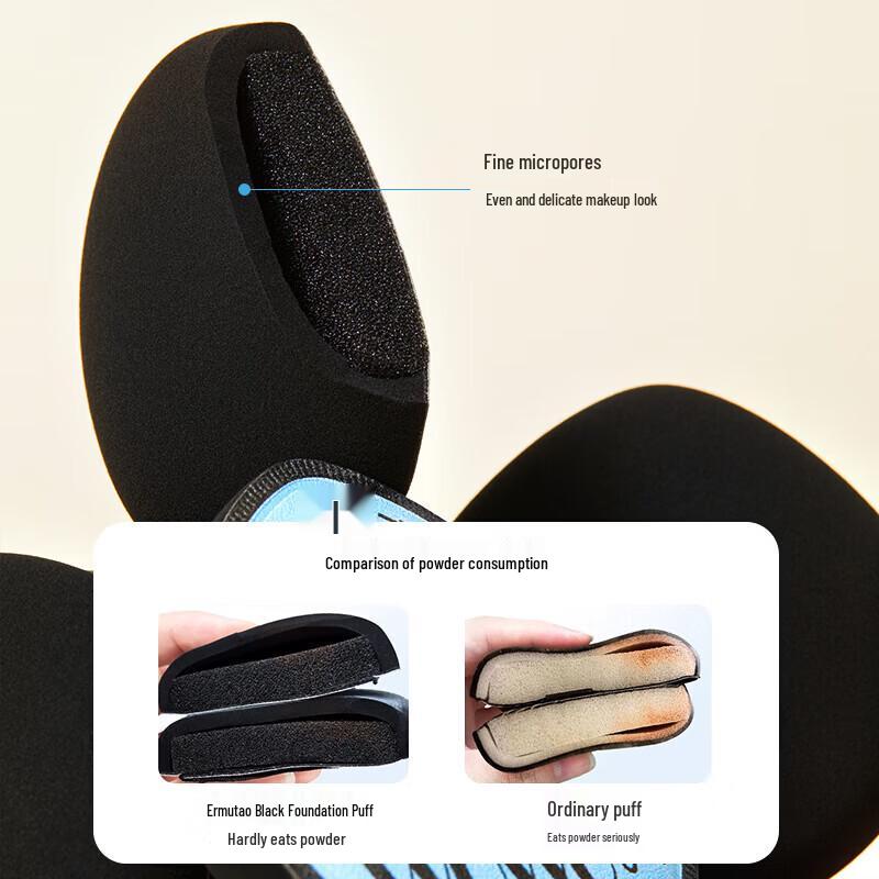 Ermu Tao Dual-Use Foundation Sponge Set (4-pack)