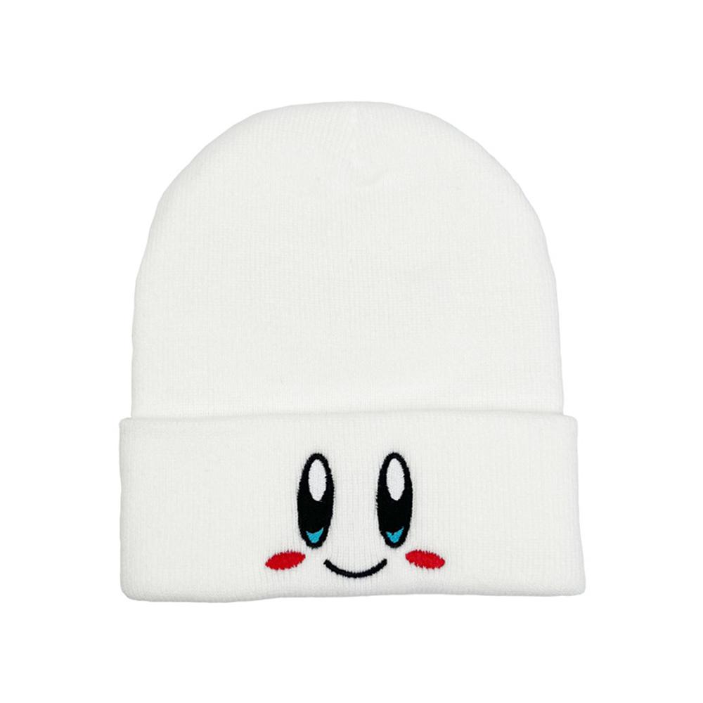 1pcs New Autumn Winter Bonnets Beanie Hats Cute Smiley Face Big Eyes Embroidered Knitted Hats Unisex Warm Knit Hats Five Colors