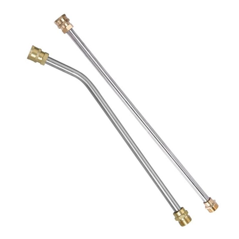 

2 шт. Удлинительная насадка для мойки высокого давления, Удлинительные копья, Изогнутая удлинительная штанга, Быстроразъемное соединение 1/4 дюйма, Колено для мойки, Вода