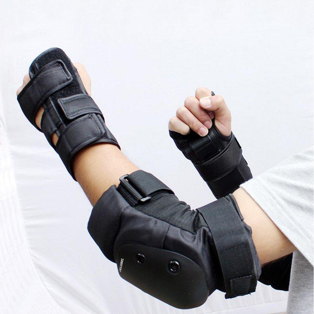 Skateboard Protector and Knee Guards for Kids and Includes Storage Bag 6-Piece Set Wrist, Elbow, Adults, (Small Size 120cm-150cm (Kids-Ladies))