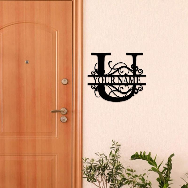 Multipurpose Letters Sign Wrought Iron Decor Ornament Crafts Supplies for Indoor Outdoor Garden Yard Decoration Gift