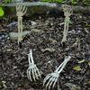 WTEMPO Halloween Skeleton Stakes Zombie Ghost Arm Stake Severed Plastic Skeleton Hands Yard Signs for Lawn Stakes Garden Halloween Props Decoration