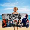 Rock Band My Chemical Romance Beach Towel for Girl Microfiber Quick Dry Sand Free Beach Yoga Spa Gym Pool