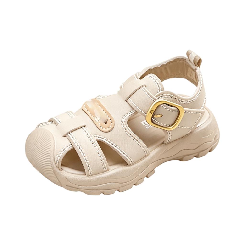 Kids Soft Sole Sandals Sport Style Open Toe Beach Shoes Adjustable Hook and Loop Closure Non Slip Lightweight Outdoor Footwear