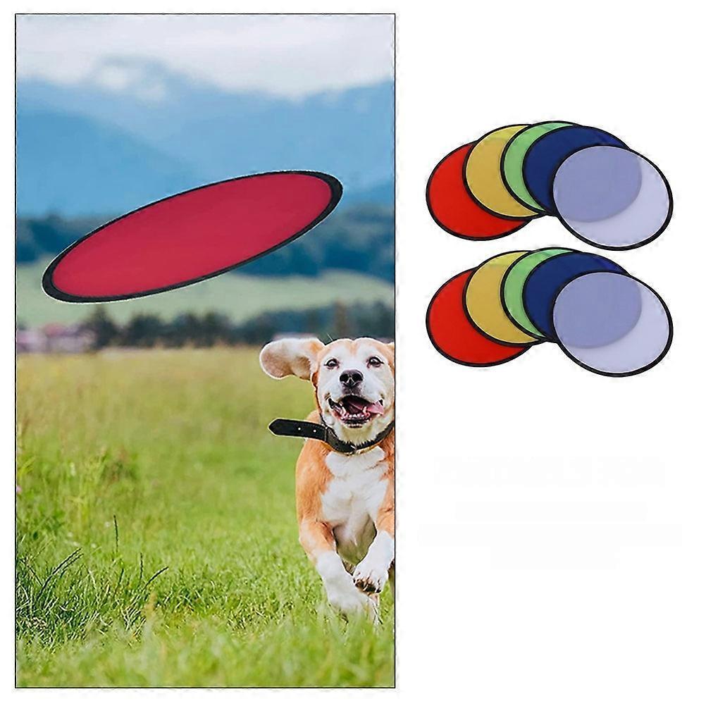 Outdoor Flying Disc Kids Plaything Foldable for Exercise 10Pcs Set