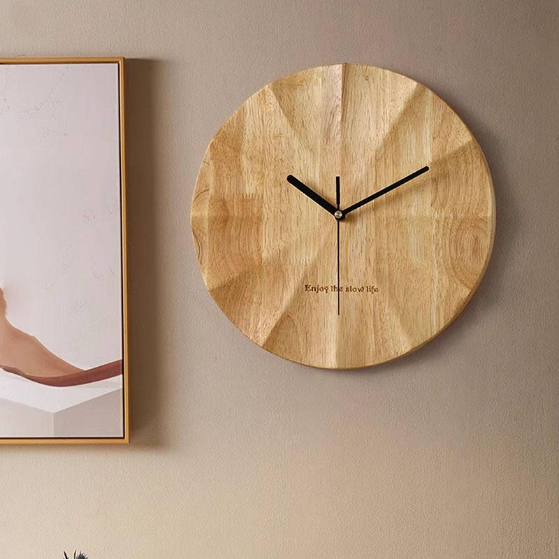Creative Vintage Wall Clocks Living Room Design Silent Wooden Wall Clocks Round Minimalist Relogio De Parede Room Decorations
