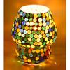 Mushroom Shaped Mosaic Glass Lamp for Home/Office/Festival Decoration (Bulb Not Included) (- 17cm)