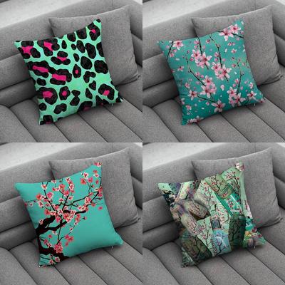AArizonaES Green Tea Pillow Case Pillowcase Home Sofa Cushions Car Cushions Pillowcover Office Pillowshell Pillow