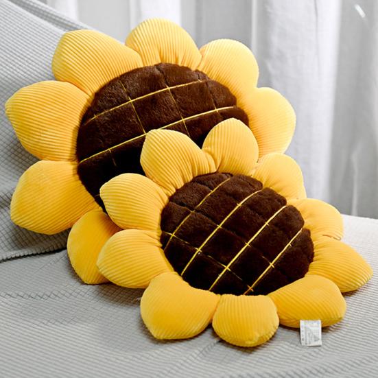 Cuscino decorativo a forma di girasole, resistente all'usura, lavabile, non sbiadisce, per divano e pavimento