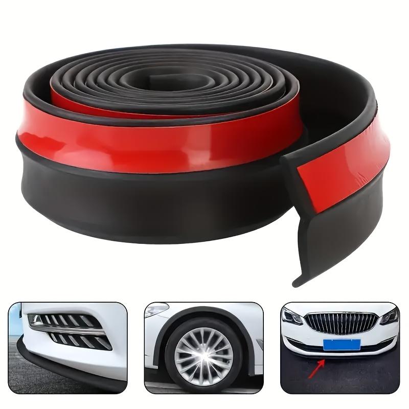 

Universal Car Lip Skirt Protector 6 Cm Width Rubber Strip 250 Cm Car Front Bumper Lip Exterior Mouldings