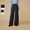 INMAN Women's High-Waist Wide-Leg Commuter Trousers