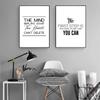 Positive Energy Phrases Inspirational Words Black White Simple Wall Art Modern Bedroom Dining Home Decoration Canvas Painting