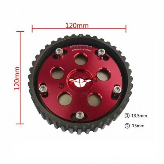 2pcs Adjustable Cam Gears Kit For Suzuki Swift GTI G13B Cam Pulley RED