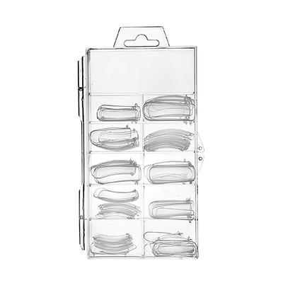 100Pcs False Nail Molds Clear Full Cover Nail Tips UV Gel Tools