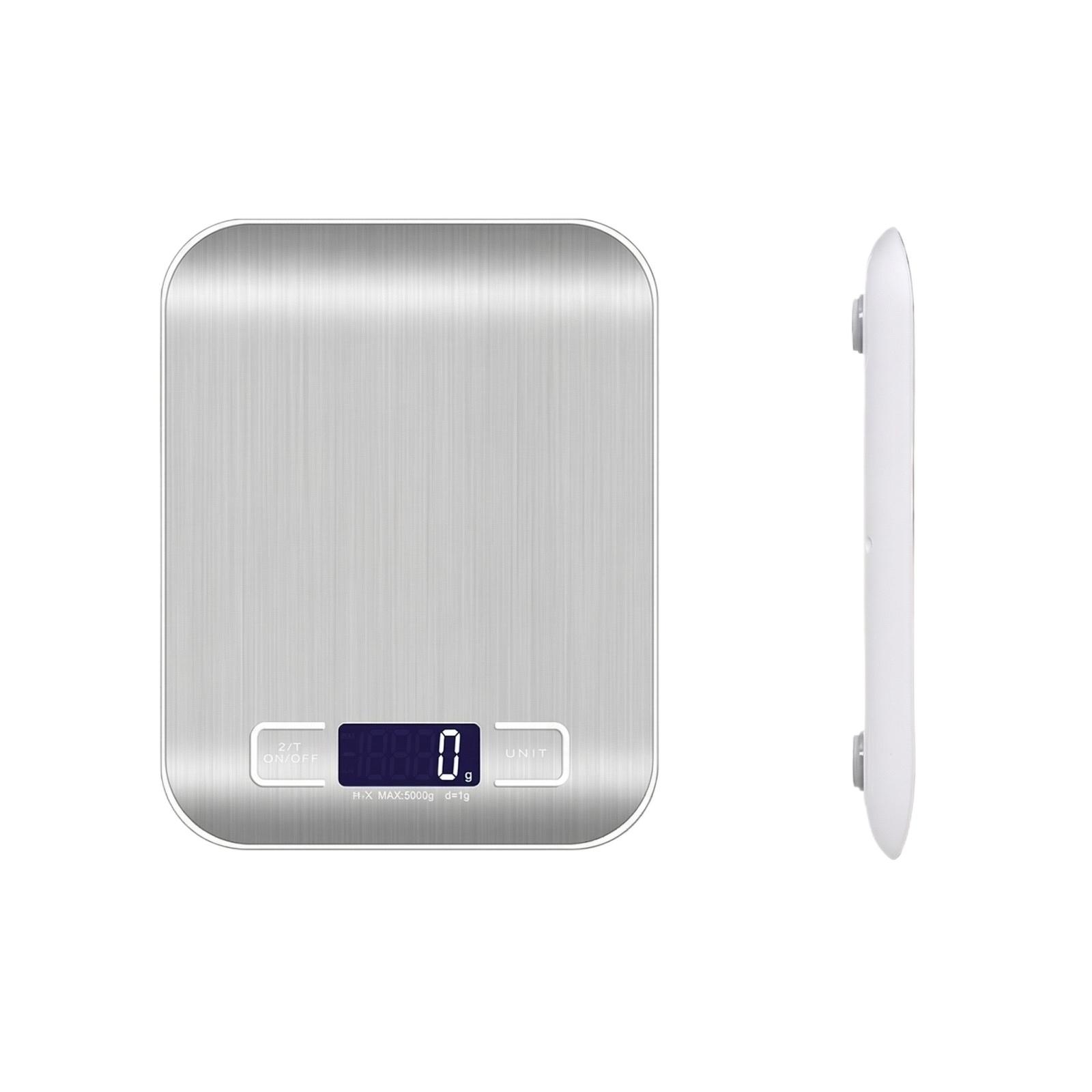 Electronic Scale Gram Scale Stainless Steel Small Scale Electronic Kitchen Scale Household Food Baking Scale M серебряный