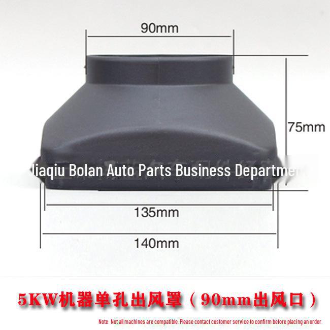 Black Plastic Air Outlet Cover for Parking Heater - Single, Double, and Four Hole Options