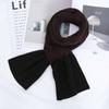 Autumn and Winter New Compact Couple Scarf Open Cross Knitted Shawl Scarf Two Color Splicing Couple Scarf