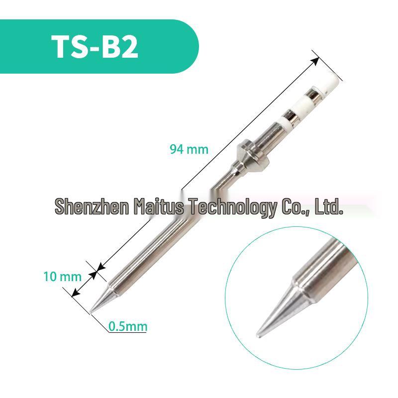 TS100 Eco-Friendly Lead-Free Soldering Iron Tips - Universal Pointed, Knife, and Bevel Shapes