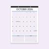 Fridge Calendar 2026-2027 for Refrigerator by StriveZen, 12x16 Inches, Large, Monthly, Magnetic, Vertical, January 26 - December 27, 24 Months, Space