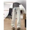 Women's High Waist Wide Leg Jeans Loose Fit Commuter Fleece Lined Straight Autumn Winter Denim Pants