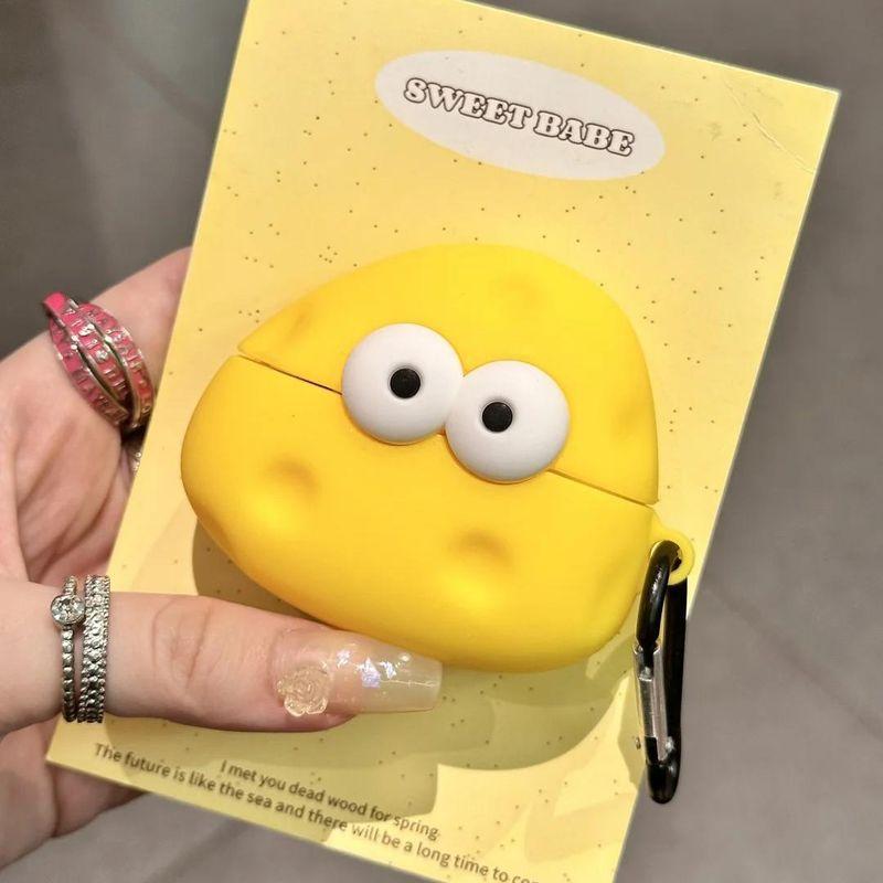 

СЫР для чехла для наушников Oppo Enco Air4pro Oppoencofree4 Защитный чехол Free2/2i Силиконовый Air2pro Ударопрочный Мягкий чехол Free3 для мужчин и женщин OPPO Enco R4 Small yellow eyes CHEESE CHEESE