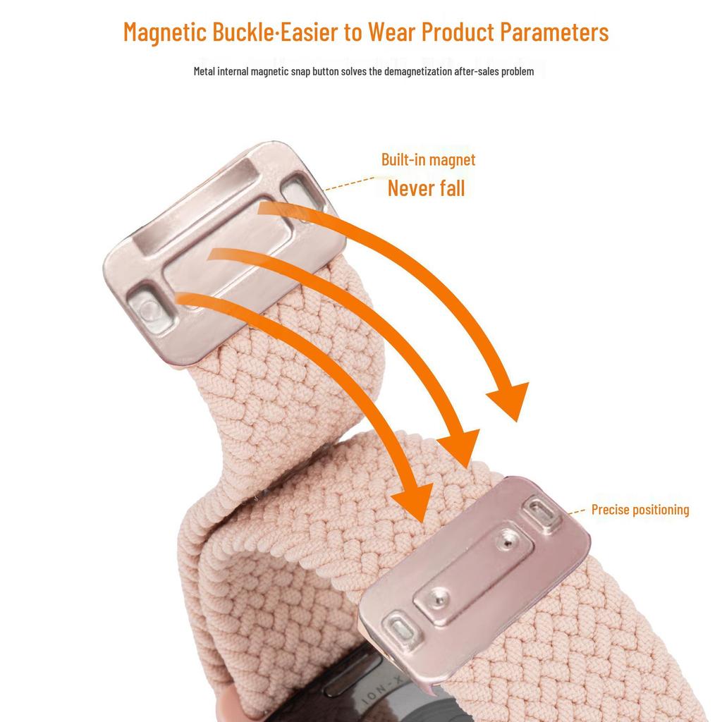 Huawei Band 10 Nylon Woven Strap with Magnetic Buckle for Smart Band 8/9