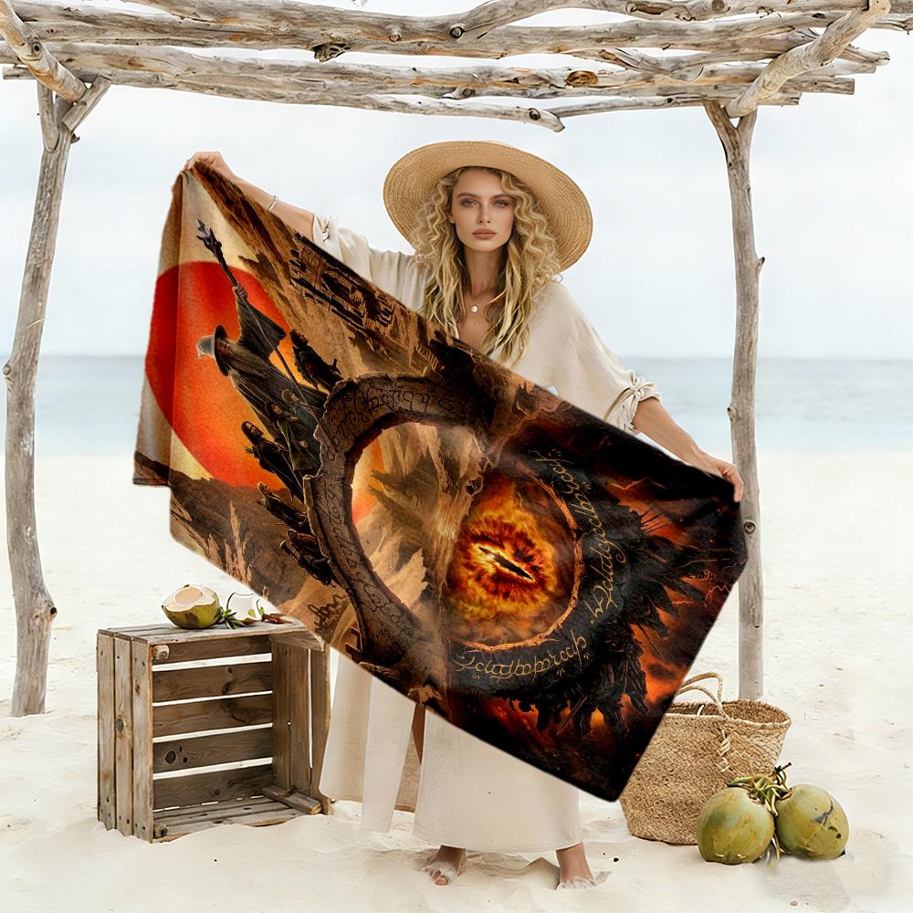 Lord Rings Beach Towel Quick-Dry Soft Microfiber Comfortable Lightweight