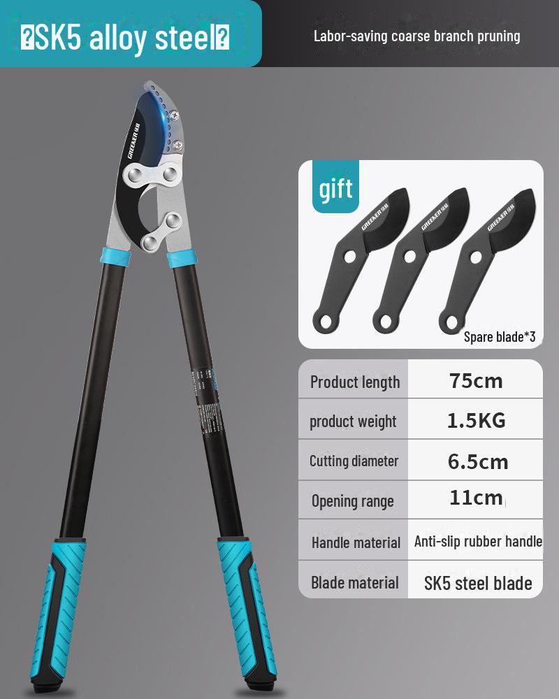 "Green Forest Heavy-Duty Pruning Shears: Strong, Labor-Saving Scissors for Thick Branches and Fruit Trees"