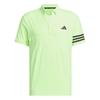 Golf 3 Stripes Mesh Vent Polo Green Spark [Adidas Golf] Men's