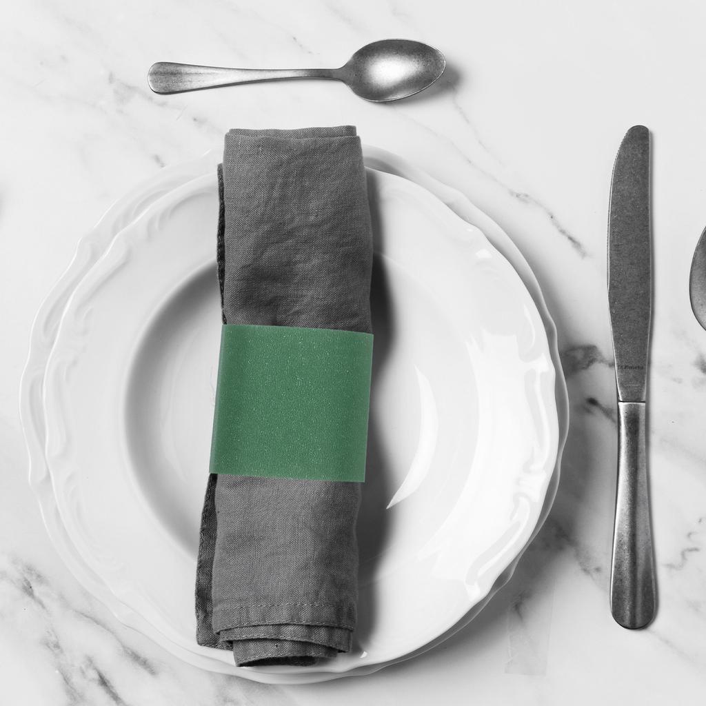 500Pcs Napkin Rings Disposable Paper Napkin Bands for Dining Silverware Wrapping Bands Elegant Table Settings Thanksgiving