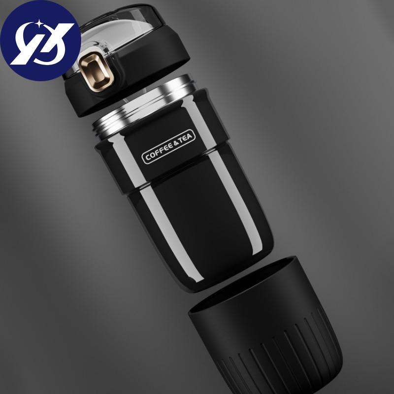 Bohatý izolovaný šálek s vysokou estetickou hodnotou, šálek na kávu z nerezové oceli 316 pro přímé pití