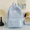 Schoolbag Wholesale High Value Bow Lightweight Small Backpack Japanese Ins Simple High School Student Schoolbag Versatile Backpack