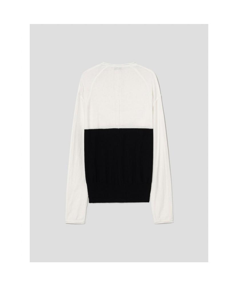 Anggae Half Neck Button Pullover Ivory