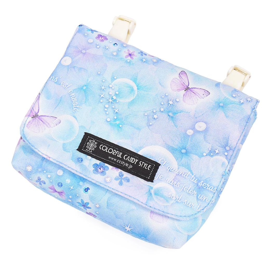 COLORFUL CANDY STYLE Portable Moonlight Butterfly Set of Cute Attached Portable Pocket Waist N6022513 [Large Type] Pockets/Attached Pockets, Design,