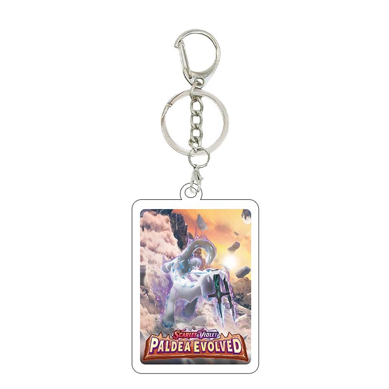 Anime Cartoon Gengar Psyduck Mew Bulbasaur Anime Game Characters Acrylic Pendant PKM Ptcg Decor Key Chain Ring for Fans Gifts