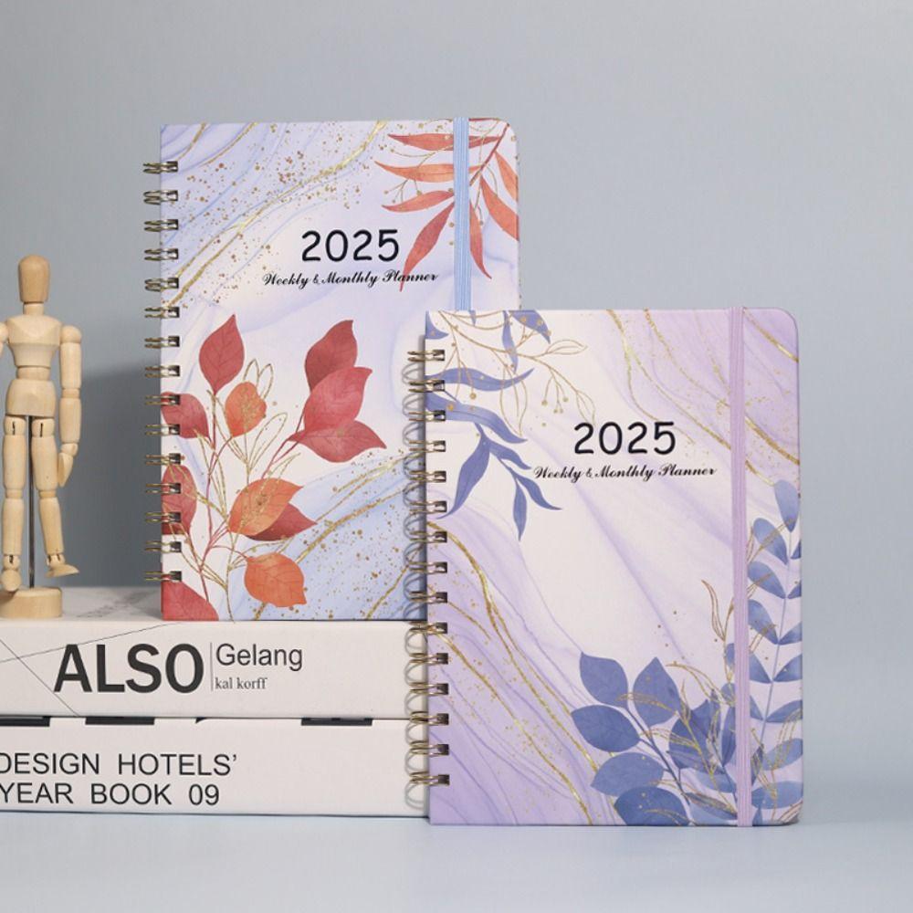 Monthly Flowers Diary Notebook Weekly Plan A5 Schedule  Planner 2025 English Agenda Book  Agenda