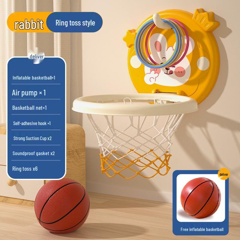 Foldable Indoor Basketball Hoop Toy for Kids - Scoring and Storage