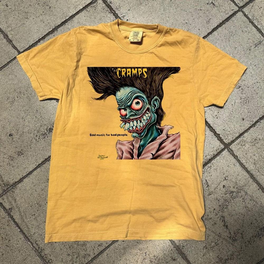 

Футболка унисекс The Cramps Band Zombie Graphic, желтая, базовый стиль, NH23432 M