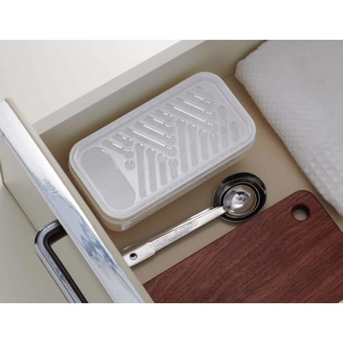 T-World Daikon-Rettichreibe mit Abtropfsieb 3007, Weiß