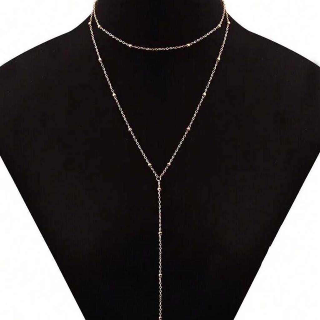 Chic Meerdere Lagen Lange Metalen Kwastjes Ketting Ketting