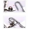 Keyed Alike Padlock - Heavy Duty Alloy Long Shackle Padlock with Keys - Outdoor Padlock