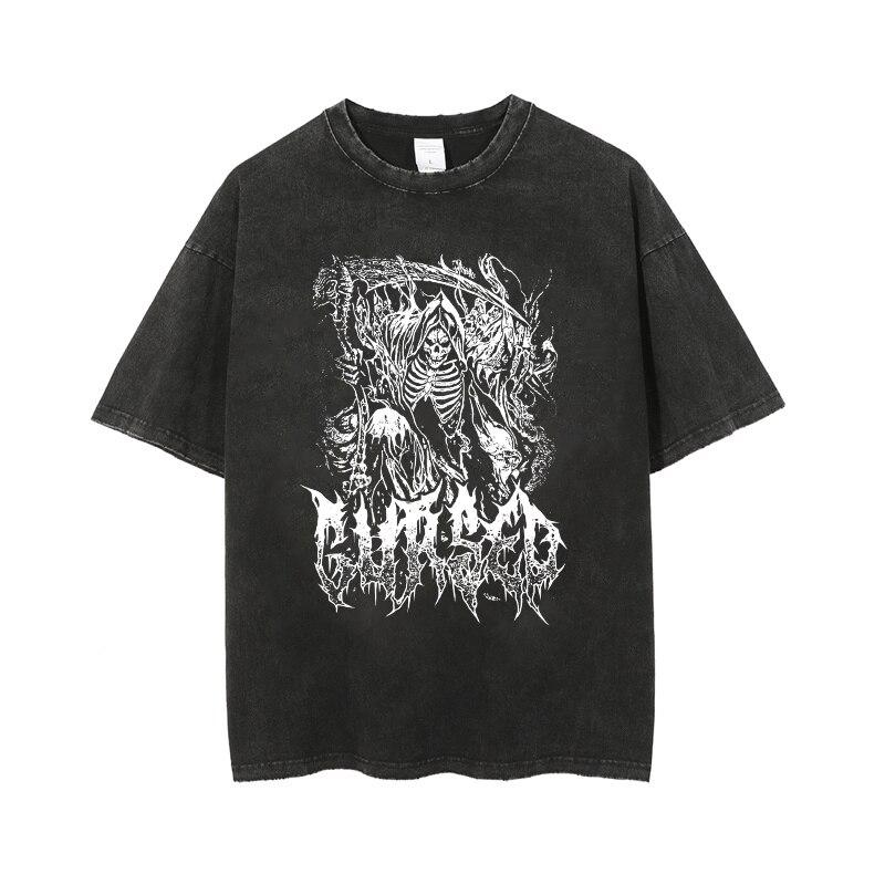 Buy Harajuku Aesthetic Graphic Tees Damaged Vintage Hip Hop