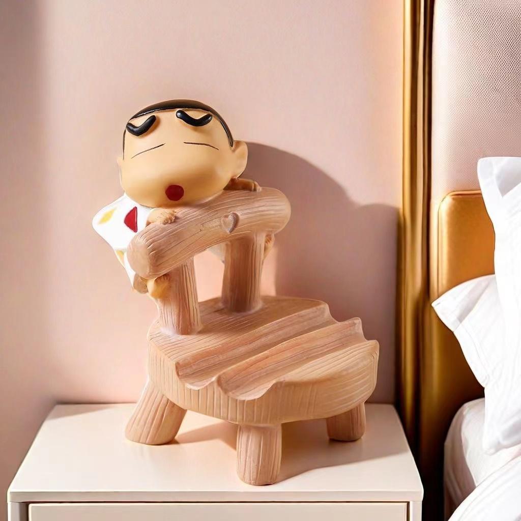 Crayon Shin-chan Suport pentru telefon mobil Ornament mic creativ Suport pentru telefon mobil birou birou păpușă drăguță